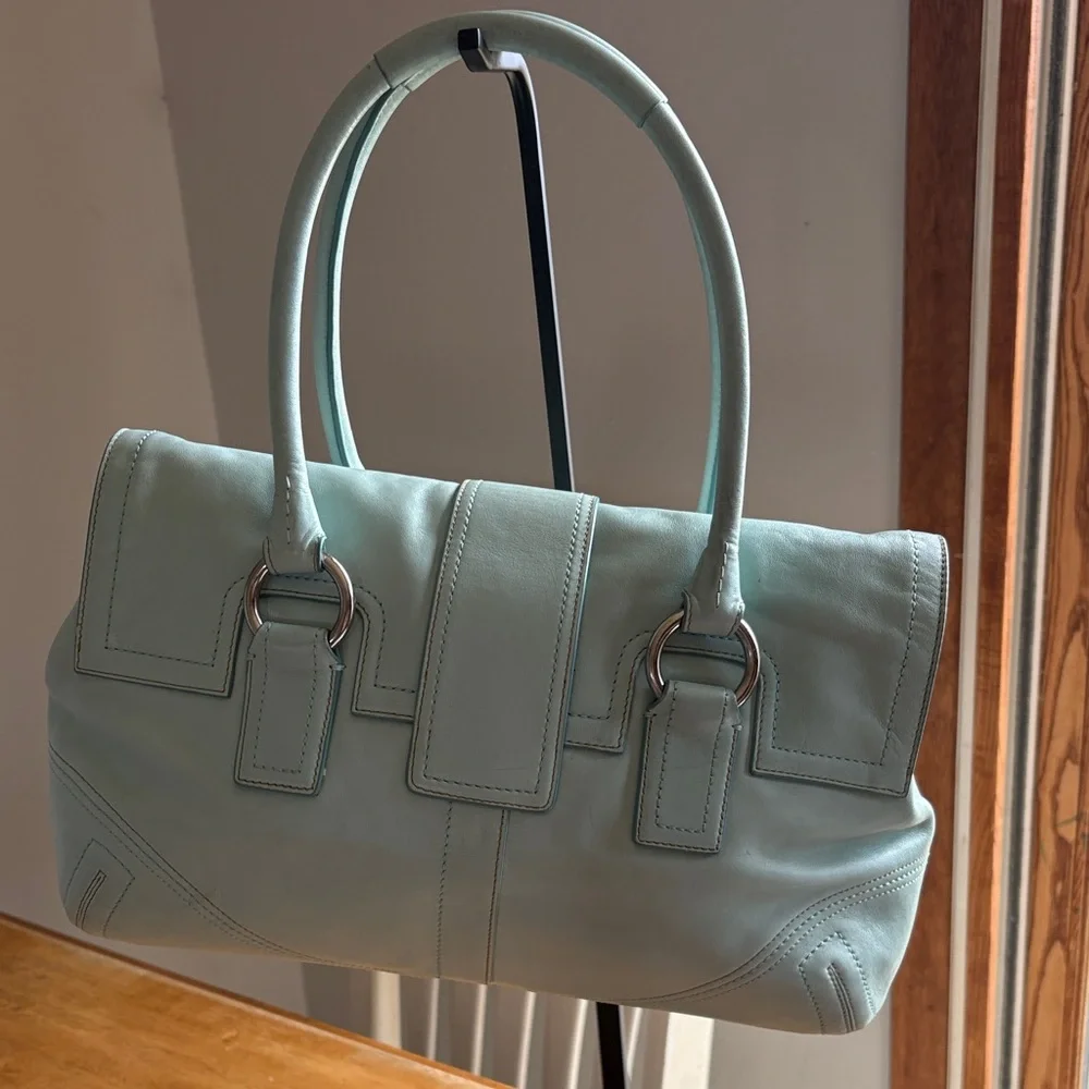 2007 Coach Soho Hampton in Aqua/Robin’s egg blue